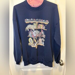 Vintage crazy cat lady sweater